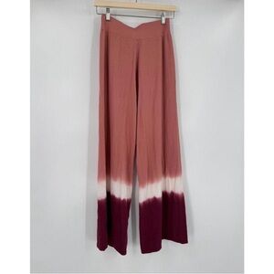 Cult Gaia Womens Pink Tie Dye Cotton Blend Jaipur Rouge Viv Knit Pants Sz S